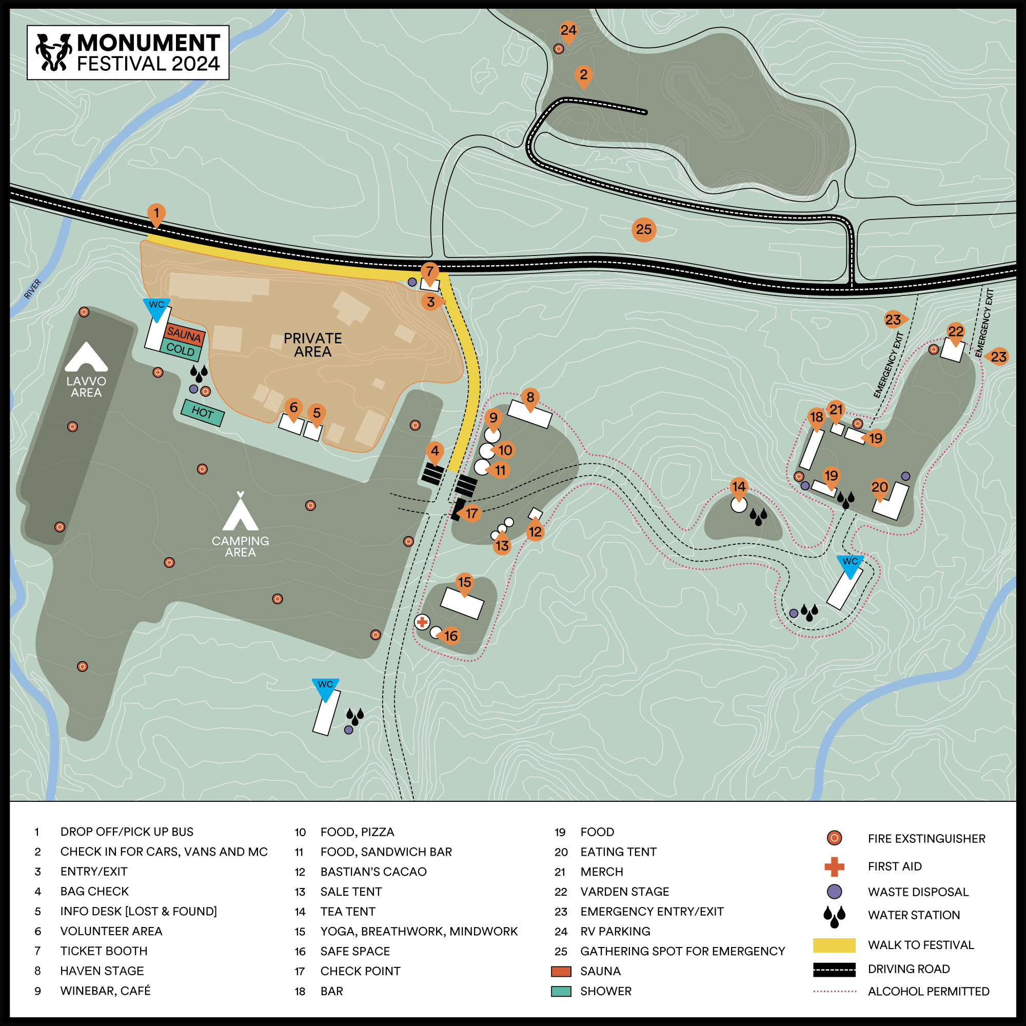 map of festival